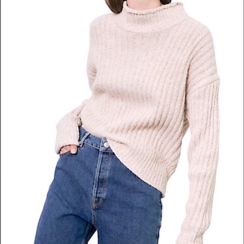 🦙 chunky ribbed oatmeal sweater